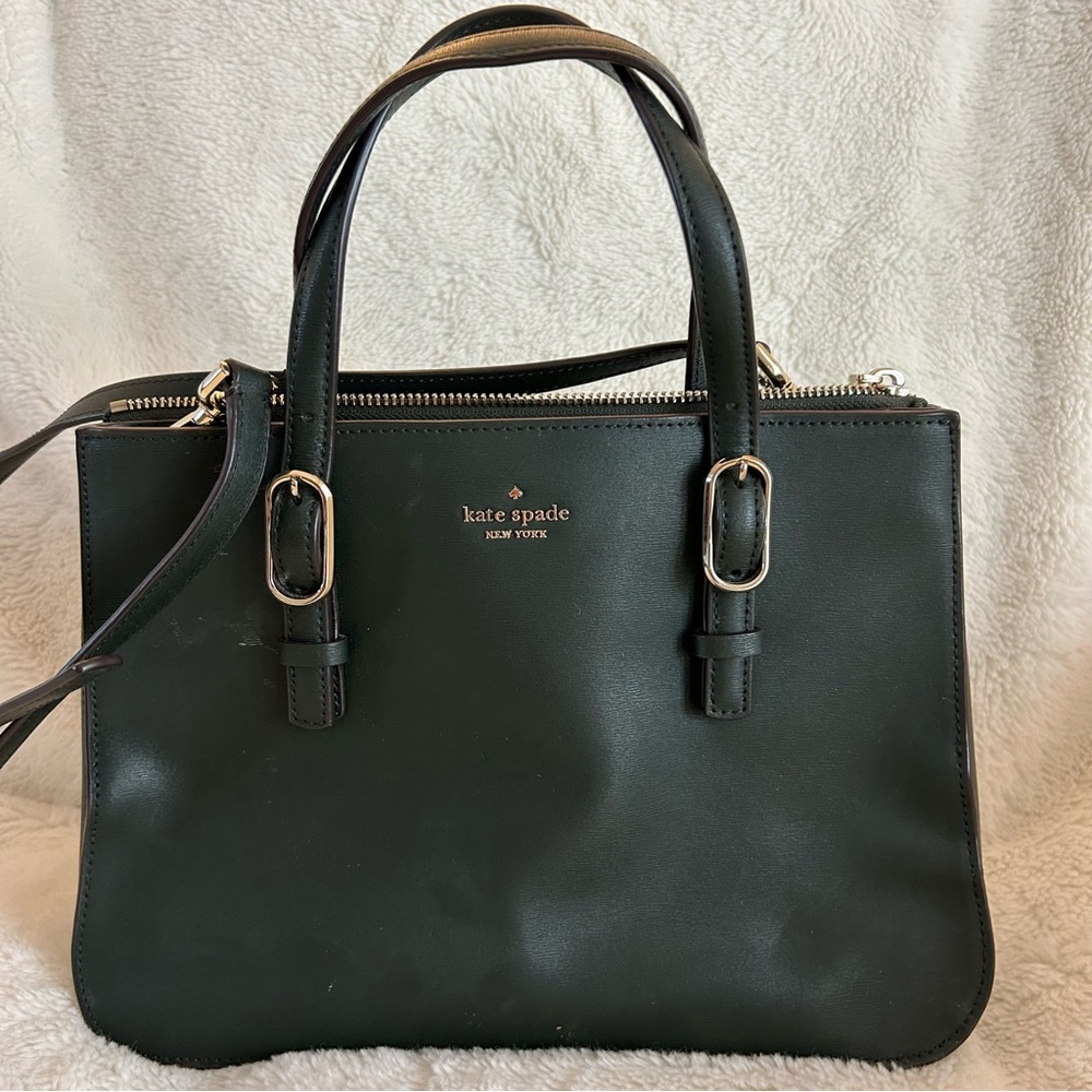 Kate Spade Green Shoulder Bag with Gold Hardware